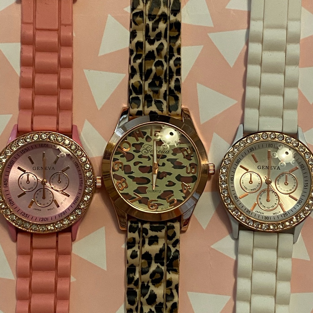 (3) Geneva Watches Ladies